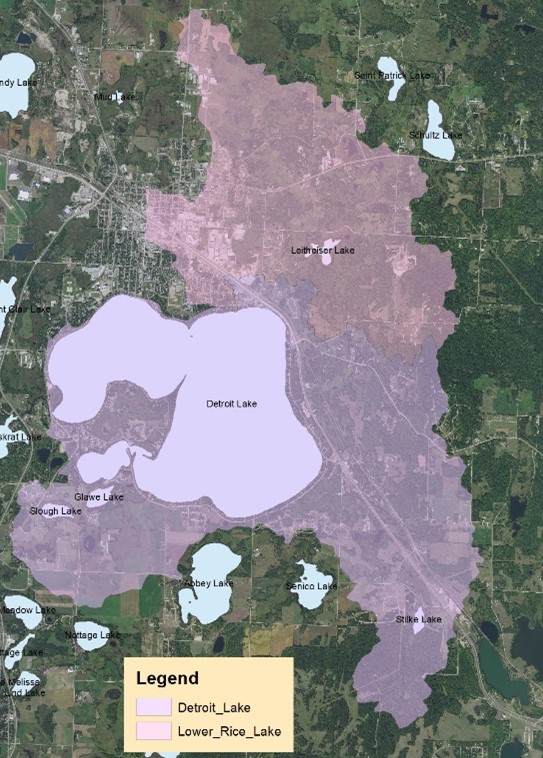 detroit lakes map